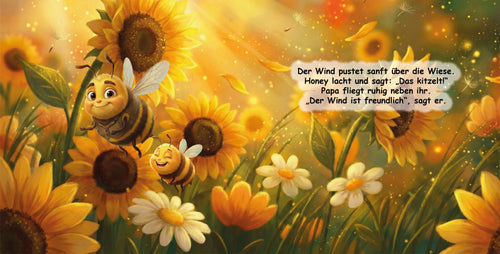 Honey und die Blumen - Midis - 17 x 17 cm