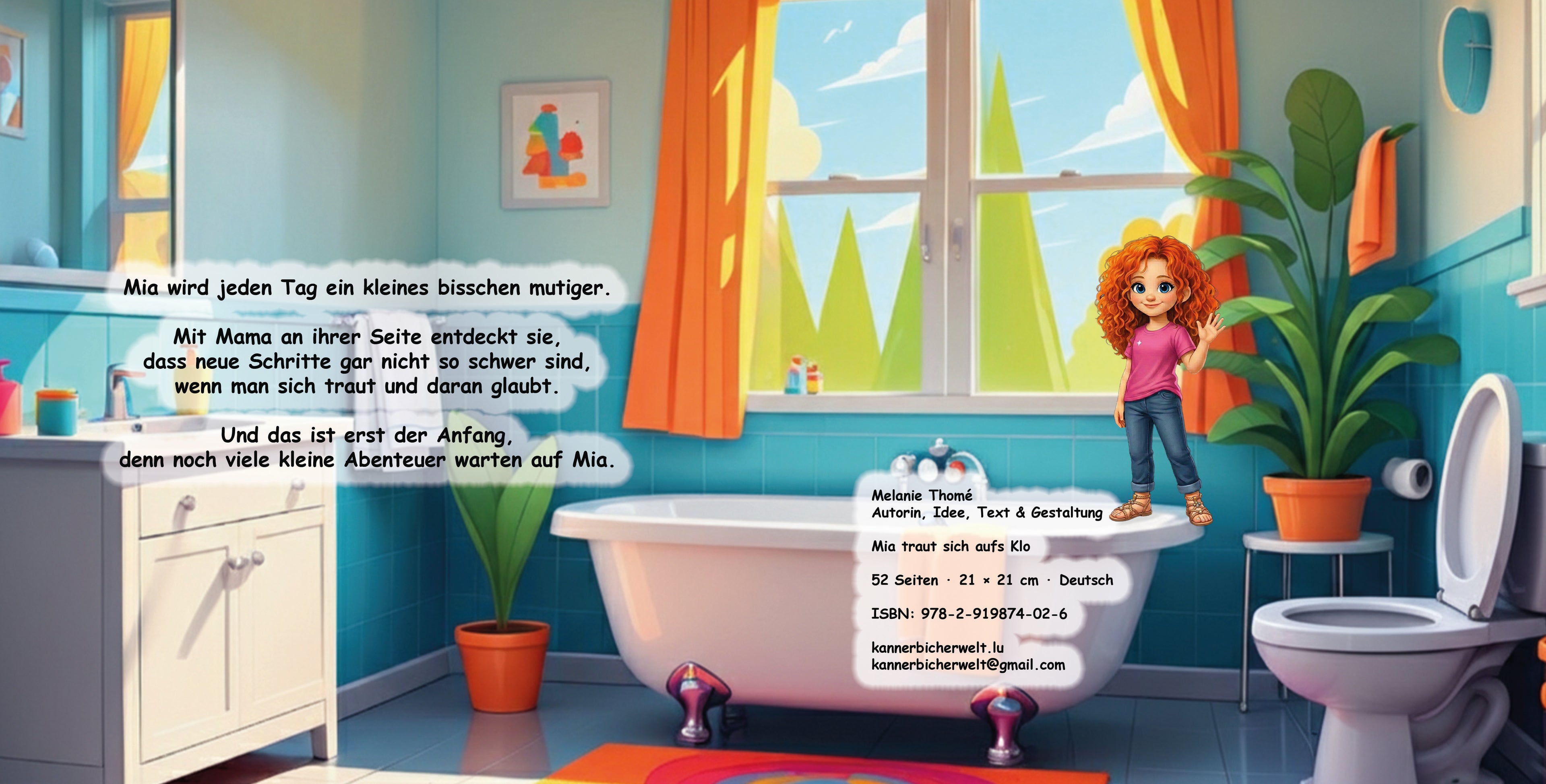Mia geht aufs Klo