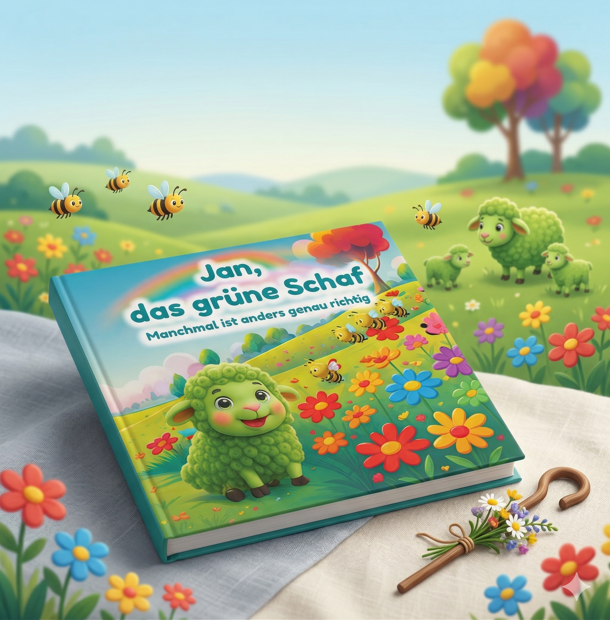 Jan, das grüne Schaf