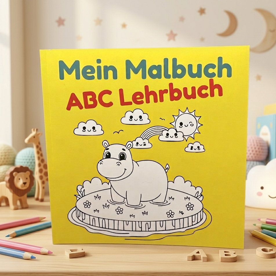 Malbuch ABC Lehrbuch