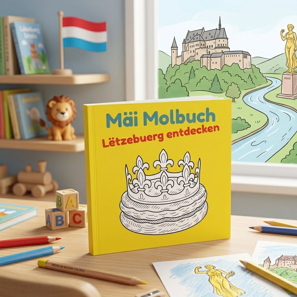 Malbuch Letzebuerg entdecken