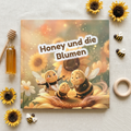 Honey und die Blumen - 21 x 21 cm - Midis
